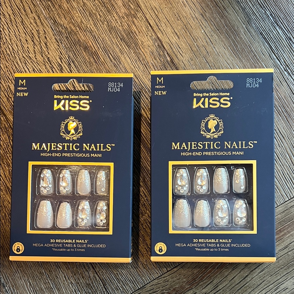 Lot of 2 KISS Majestic Nails in Crown Yourself